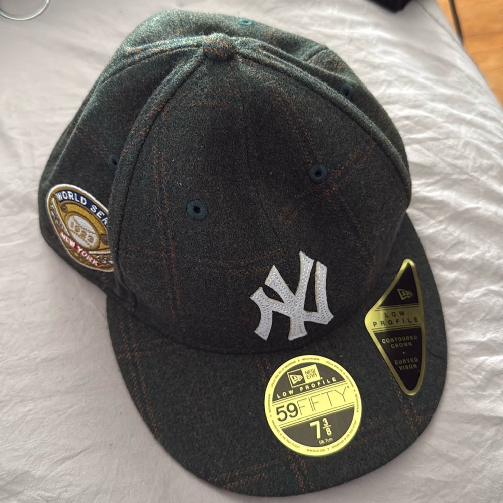 Kith new era plaid NY Yankee baseball cap